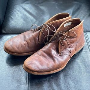 Mens 10 Timberland Wodehouse Chuckka Boot, Brown Leather, EUC